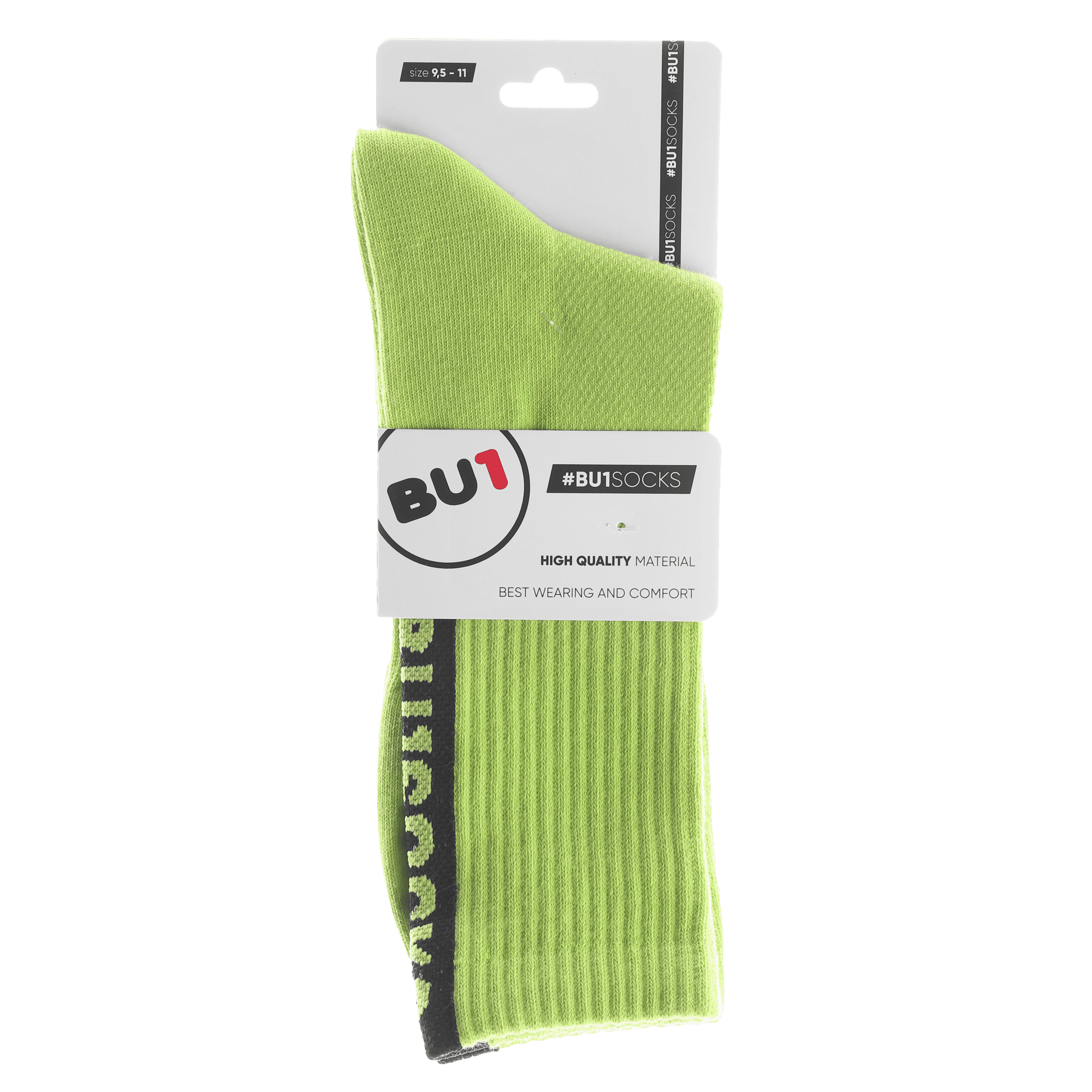 Skarpety sportowe BU1 w kolorze neonowej zieleni