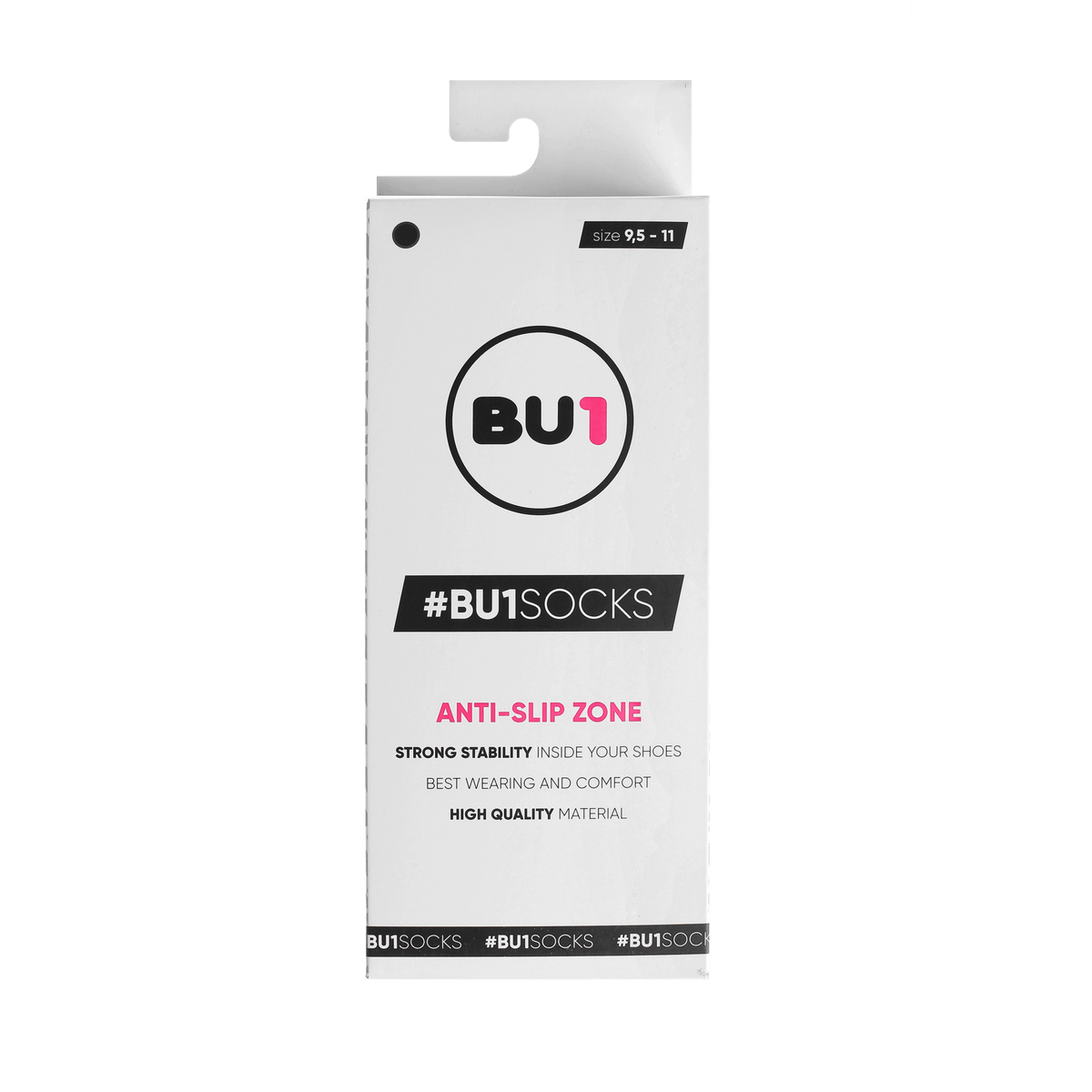 BU1 csúszásgátló zokni fekete - mikroszálas