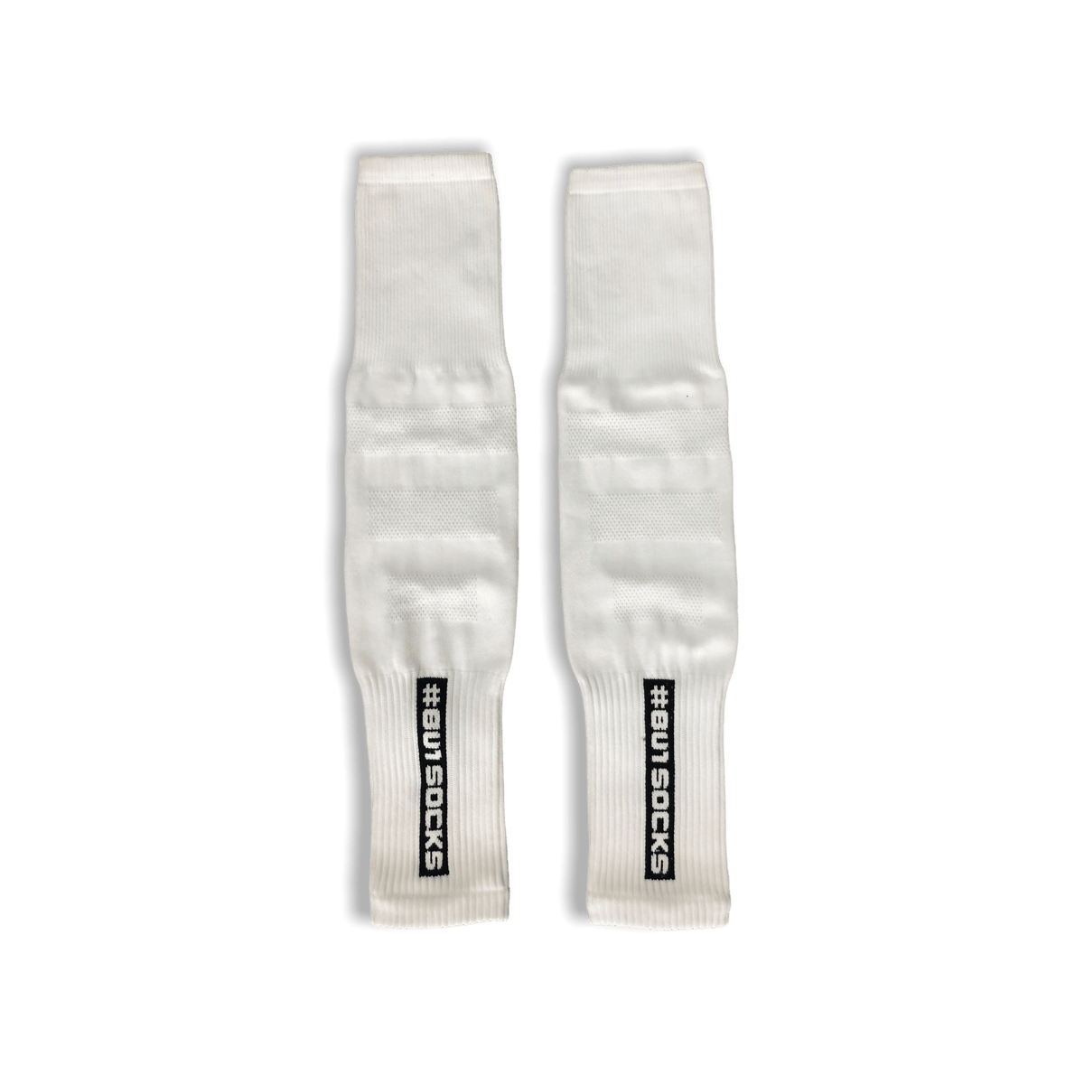 BU1 cleats white without socks