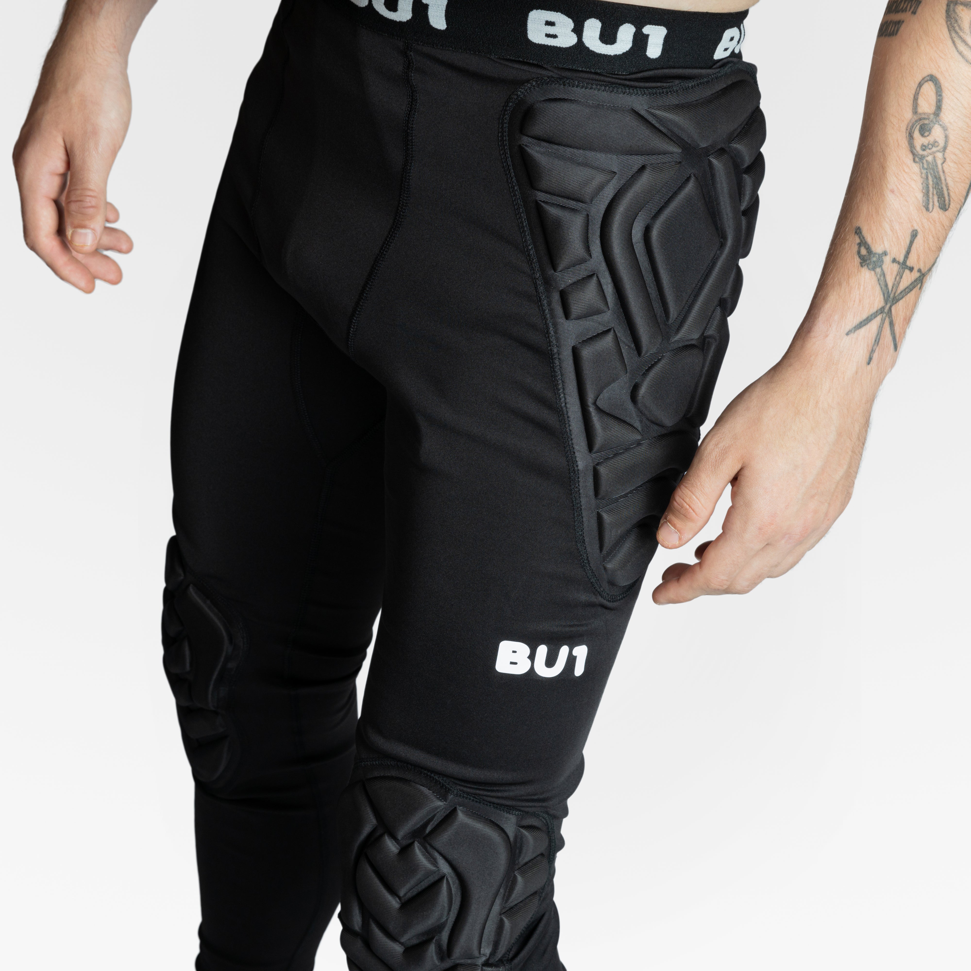BU1 erősített leggings hosszú fekete