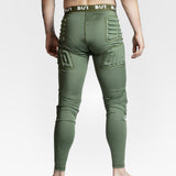 BU1 verstärkte Leggings lang khaki